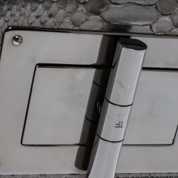 Pre Owned Tom Ford Metallic/Black Python and Leather Small Natalia Shoulder Bag