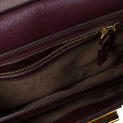 Pre Owned Tom Ford Burgundy Leather Small Natalia Crossbody Bag