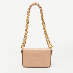 Pre Owned Tom Ford Beige Lizard Small Natalia Shoulder Bag