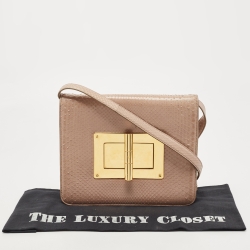 Pre Owned Tom Ford Python Large Natalia Shoulder Bag