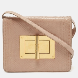 Pre Owned Tom Ford Python Large Natalia Shoulder Bag