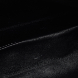 Pre Owned Tom Ford Dark Grey Leather Zip Detail Clutch