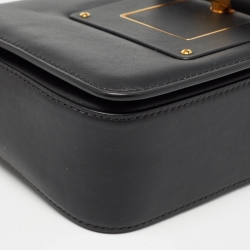 Pre Owned Tom Ford Black Leather Small Natalia Shoulder Bag