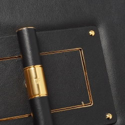 Pre Owned Tom Ford Black Leather Small Natalia Shoulder Bag