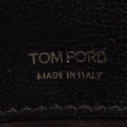 Pre Owned Tom Ford Dark Brown Suede Medium Natalia Shoulder Bag