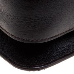 Pre Owned Tom Ford Dark Brown Suede Medium Natalia Shoulder Bag