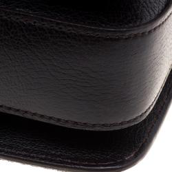 Pre Owned Tom Ford Dark Brown Suede Medium Natalia Shoulder Bag