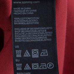 Tommy Hilfiger Red Cotton Polo T-Shirt Dress S