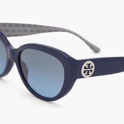 Pre Owned Tory Burch Blue Cat Eye Sunglasses