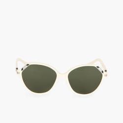 Pre Owned Tory Burch White 0TY7138 Cat Eye Sunglasses