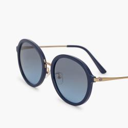 Pre Owned Tory Burch Blue Oversized Round Sunglasses
