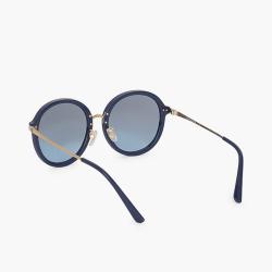 Pre Owned Tory Burch Blue Oversized Round Sunglasses
