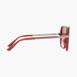 Tory Burch Red Oversized Square Sunglasses