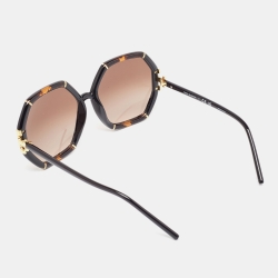 Tory Burch Brown/Gold Gradient TY907ZU Eleanor Geometric Sunglasses