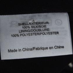 Pre Owned Tory Burch Monochrome Polka Dot Pleated Silk Erica Skirt L