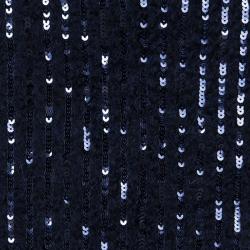 Pre Owned Tory Burch Navy Blue Sequined Alpaca Pencil Skirt XS