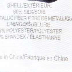 Pre Owned Tory Burch Metallic Pleated Audra Skirt L