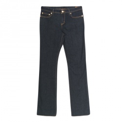 Tory Burch Indigo Dark Wash Denim Classic Boot Cut Jeans L