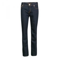 Pre Owned Tory Burch Indigo Dark Wash Denim Classic Boot Cut Jeans L