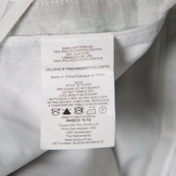 Pre Owned Tory Burch White Floral Organza Wisteria Maxi Skirt M