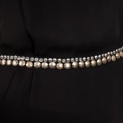 مملوكة مسبقًا Tory Burch Black 'Aziza' Embellished Top L