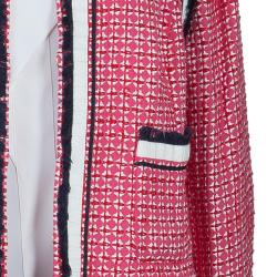 Pre Owned Tory Burch Pink Roscoe Tweed Blazer XL