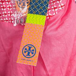 Pre Owned Tory Burch Pink Roscoe Tweed Blazer XL