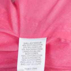 Pre Owned Tory Burch Pink Roscoe Tweed Blazer XL