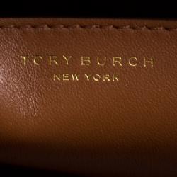 Pre Owned حقيبة توري برش لي رادزيويل جلد نقشة التمساح أخضر