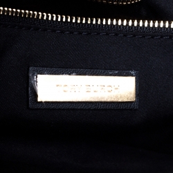 Pre Owned Tory Burch Black Leather Fleming Stud Clutch