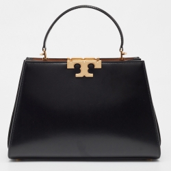 Pre Owned Tory Burch Black Leather Eleanor Satchel