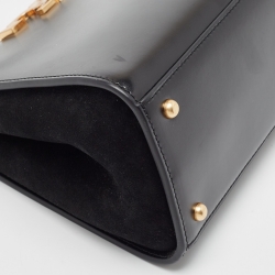 Pre Owned Tory Burch Black Leather Eleanor Satchel