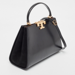 Pre Owned Tory Burch Black Leather Eleanor Satchel