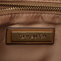 Pre Owned Tory Burch Tri Color Quilted Leather Color Block Fleming Shoulder Bag