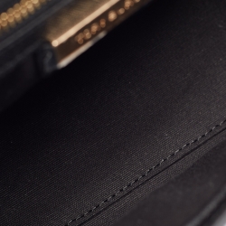 Pre Owned Tory Burch Black Leather Small Robinson Top Handle Bag