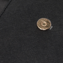 Pre Owned Tory Burch Black Leather Small Robinson Top Handle Bag