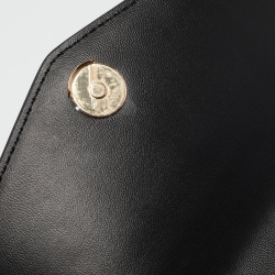 Pre Owned Tory Burch Black Leather Small Robinson Top Handle Bag