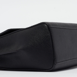 Pre Owned Tory Burch Black Leather Small Robinson Top Handle Bag