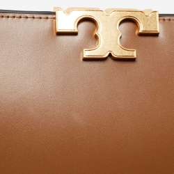 Tory Burch Brown Leather Eleanor Satchel