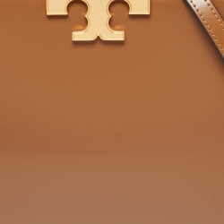 Tory Burch Brown Leather Eleanor Satchel