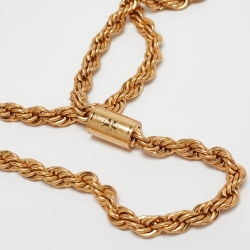 Pre Owned Tory Burch Gold Croc Embossed Leather Small Eleanor Shoulder Bag