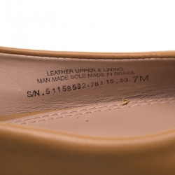 Pre Owned حذاء فلات باليه توري برش لويل جلد أسود مقاس 37