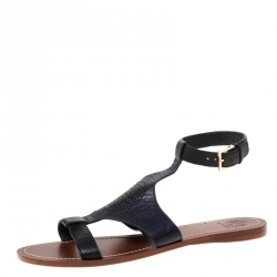 Tory Burch Black Leather Ankle Strap Flats Size  Tory Burch | TLC