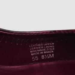 Pre Owned Tory Burch Plum Patent Leather Sally Wedges Size 39