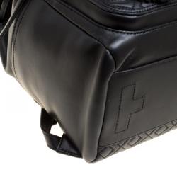 Tory Burch Black Leather Fleming Backpack