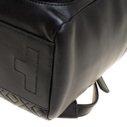 Tory Burch Black Leather Fleming Backpack