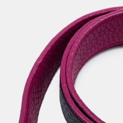 Pre Owned Tory Burch Pink Leather Robinson Buckle Belt 90CM