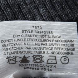 Pre Owned Tory Burch Grey Merino Wool Cardigan S