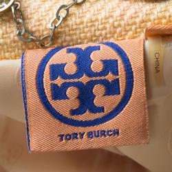 Pre Owned Tory Burch Yellow Textured Cotton Button Front Jacket S