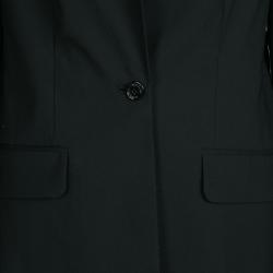 Pre Owned Tory Burch Wool Notched Collar Tailored Blazer S